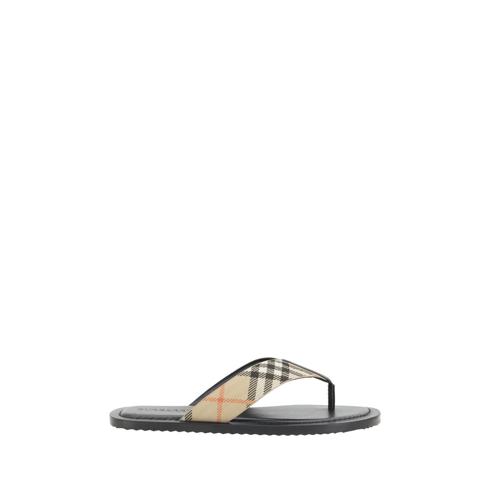 Burberry Mehrfarbige Flip-Flop-Sandalen aus Polyamid