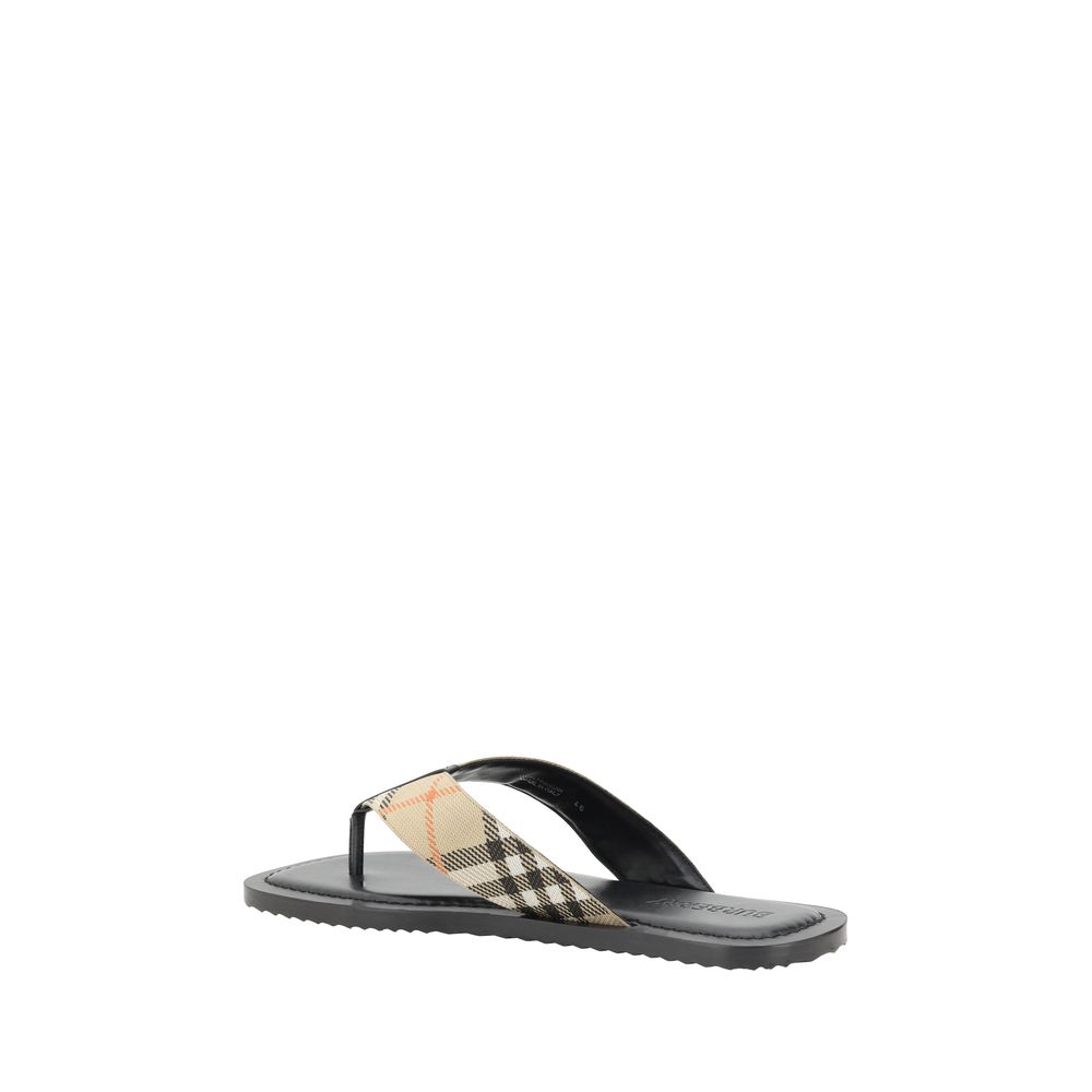 Burberry Mehrfarbige Flip-Flop-Sandalen aus Polyamid