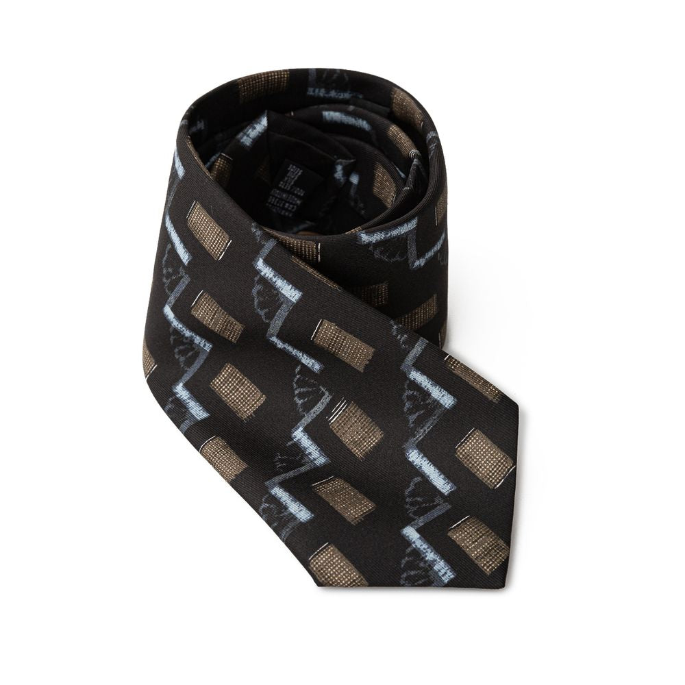Giorgio Armani Schwarze Seidenkrawatte
