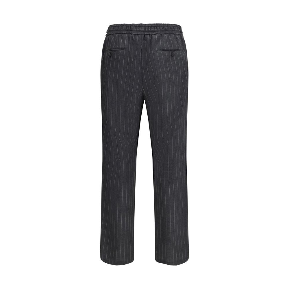 Dolce & Gabbana Grey Fleece Wool Trousers