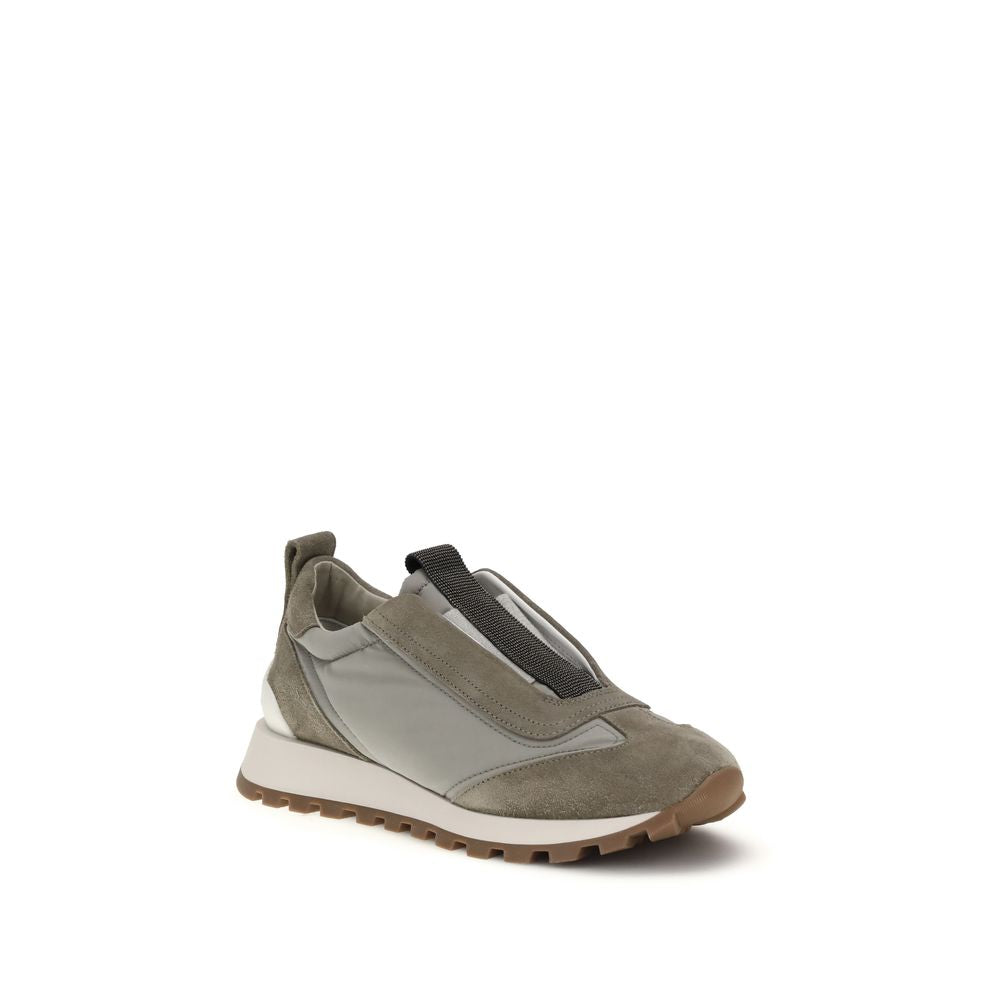 Brunello Cucinelli Two-Tone Polyester Sneakers