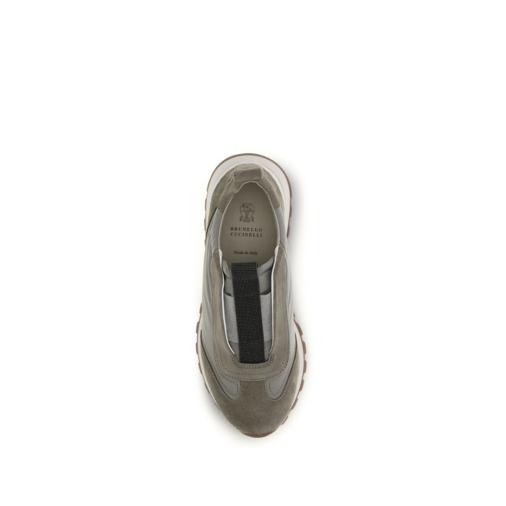 Brunello Cucinelli Two-Tone Polyester Sneakers