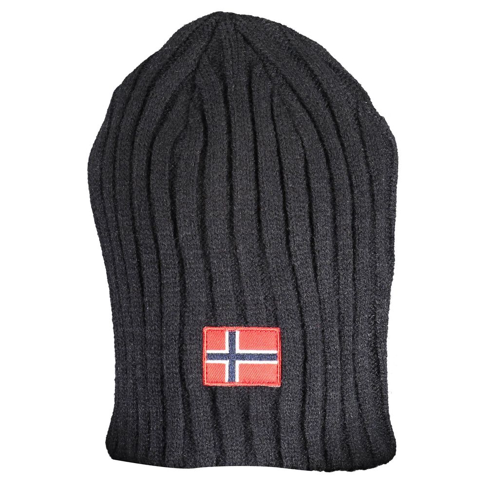 Norway 1963 Schwarze Herrenkappe aus Acryl