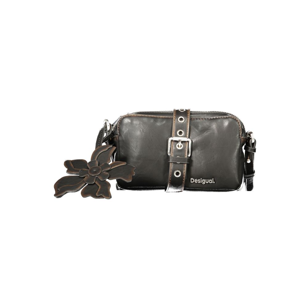 Desigual women's handbag made of polyurethane in brown