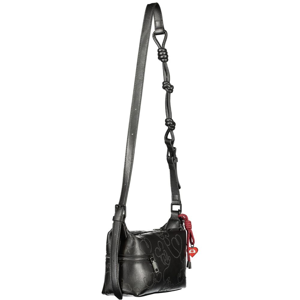 Desigual Schwarze Damen-Handtasche aus Polyurethan
