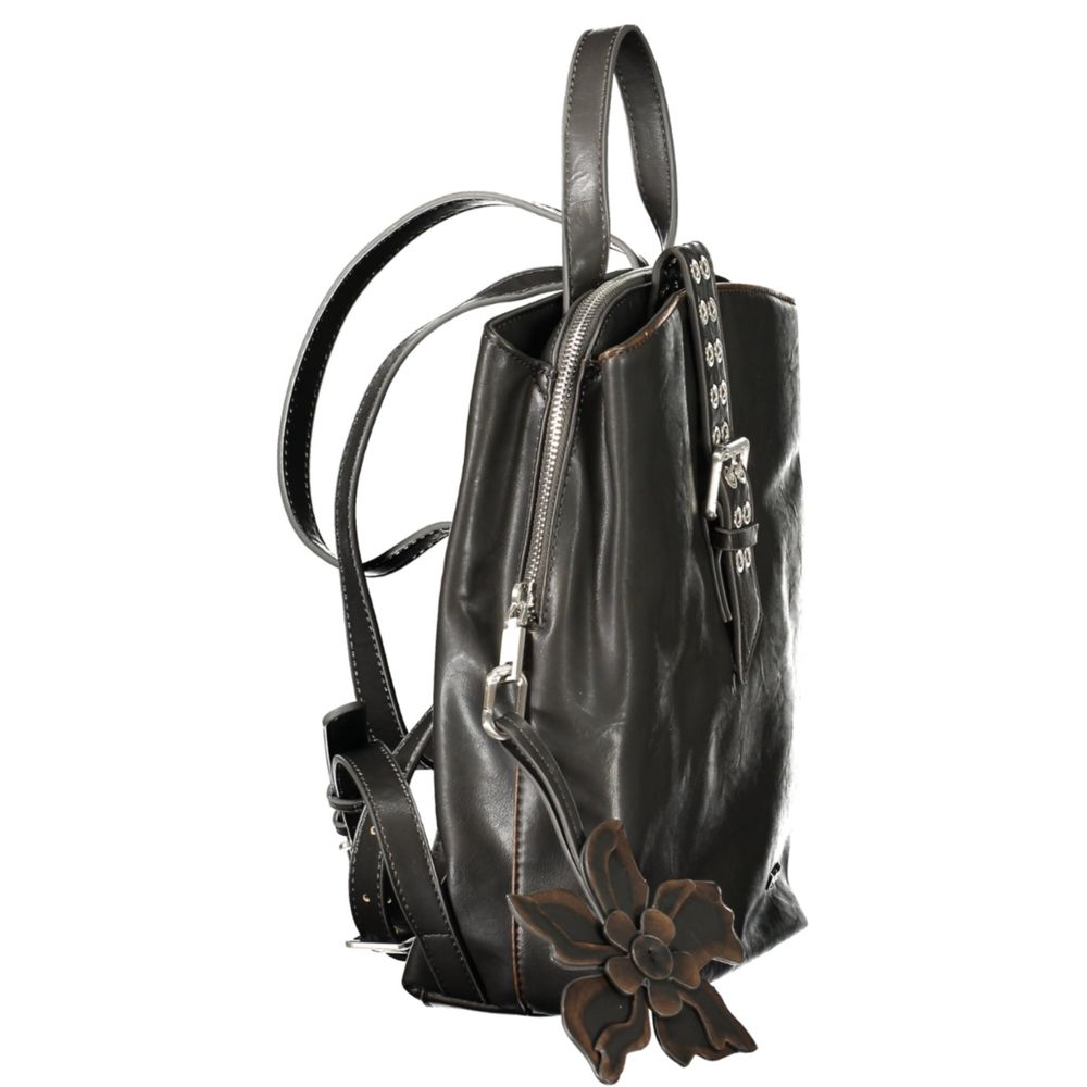 Desigual Schwarzer Rucksack aus Polyurethan für Damen