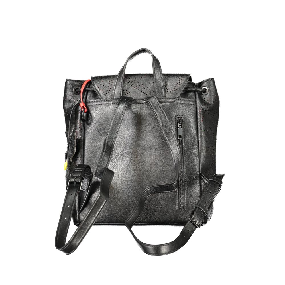 Desigual Schwarzer Mini-Rucksack aus Polyurethan für Damen