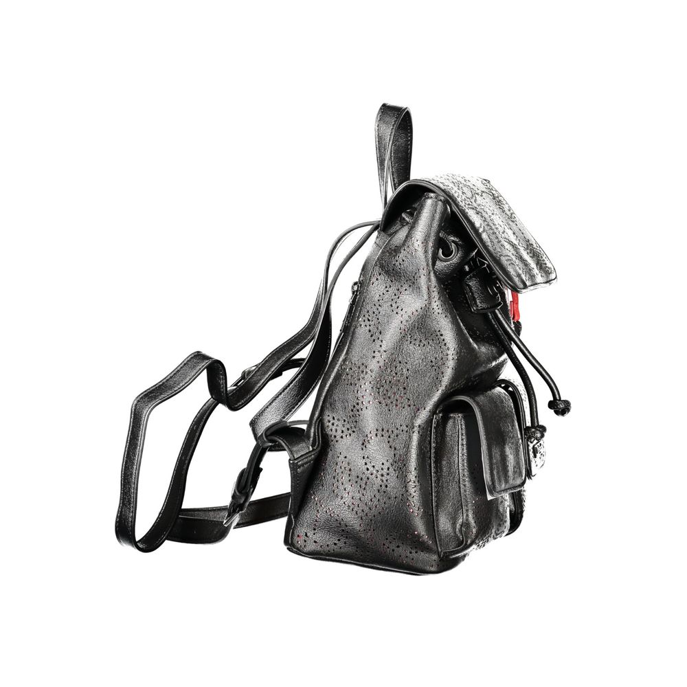 Desigual Women's Black Polyurethane Mini Backpack