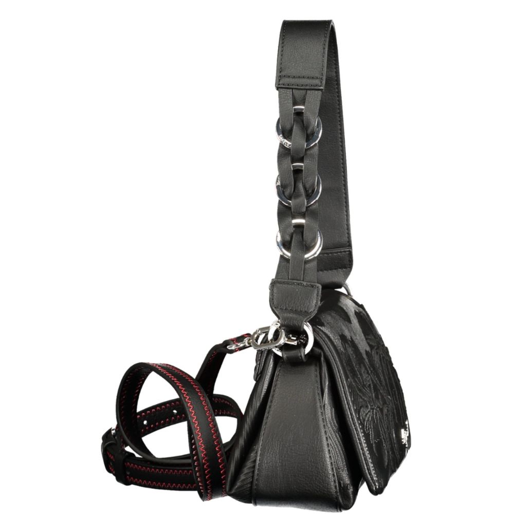 Desigual Schwarze Handtasche aus Polyethylen