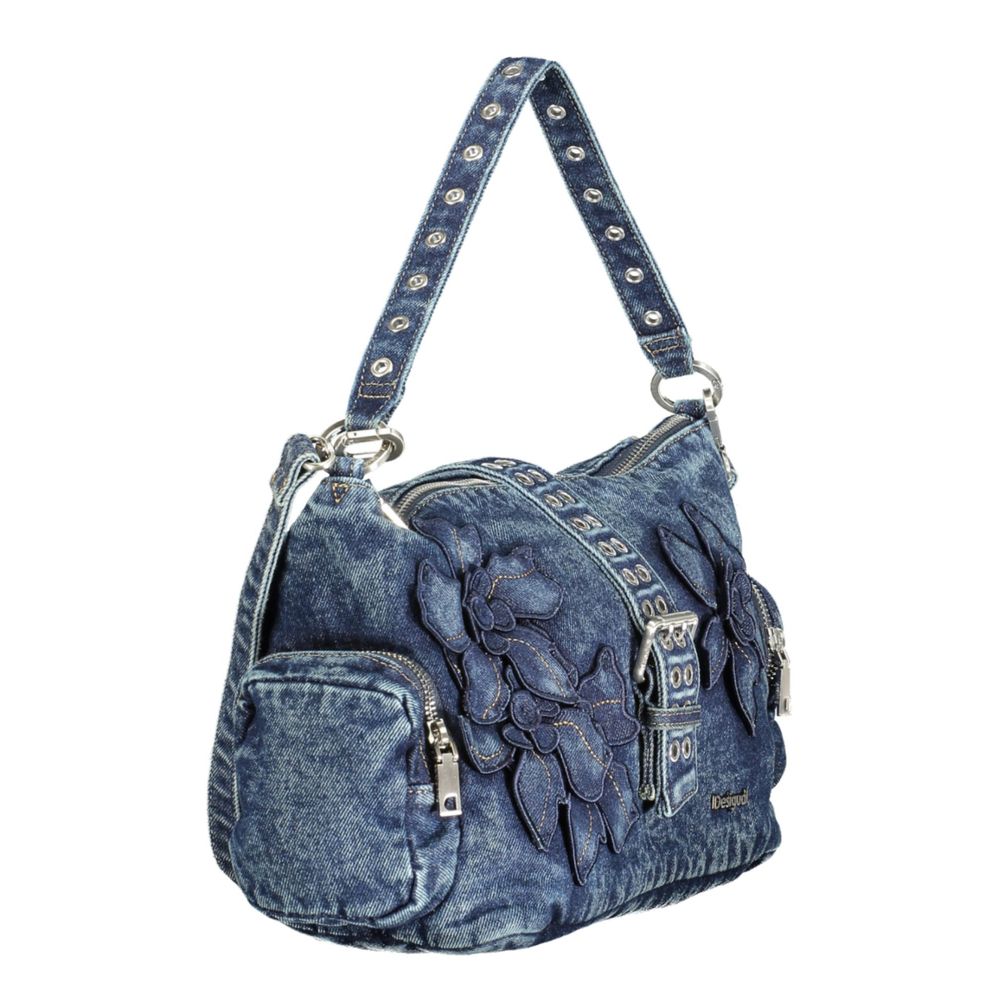 Desigual Blaue Baumwolltasche für Damen