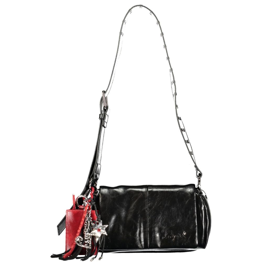 Desigual Schwarze Damen-Handtasche aus Polyurethan