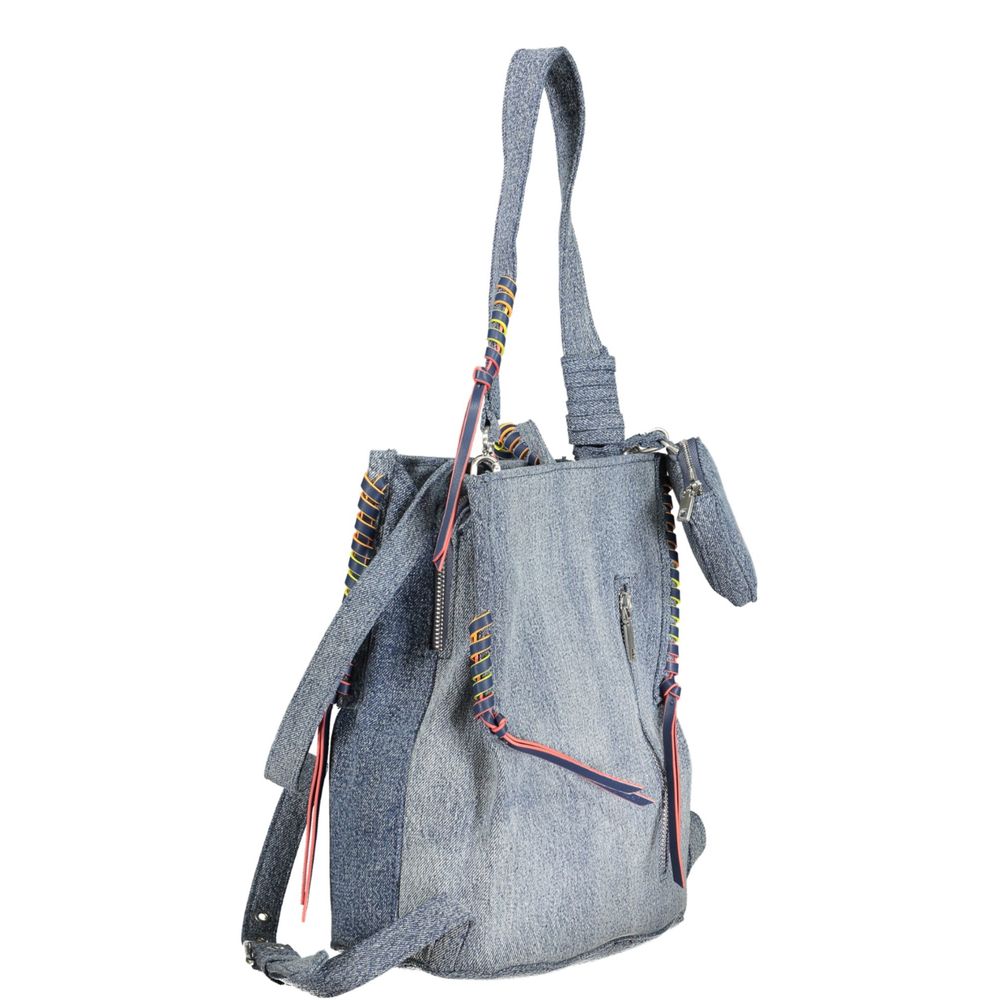 Desigual Azzurro Baumwoll-Rucksack für Damen