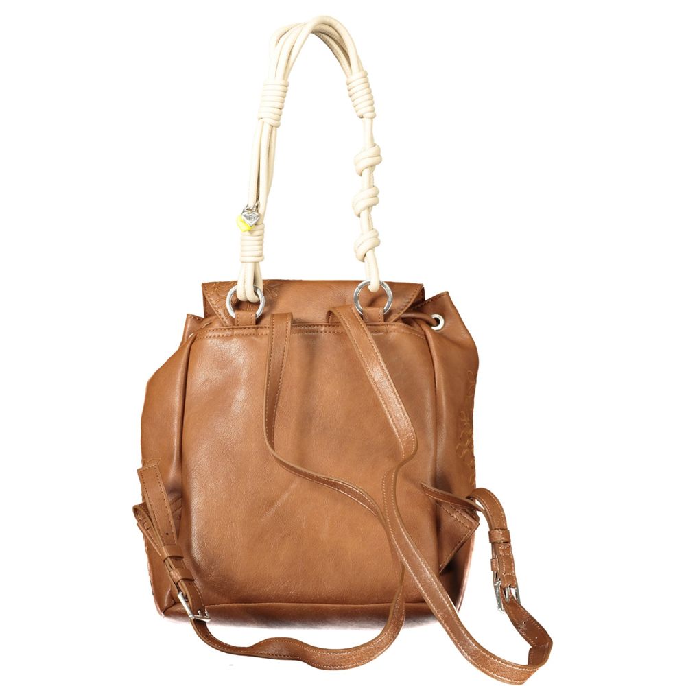 Desigual Damenrucksack aus Marrone-Polyurethan