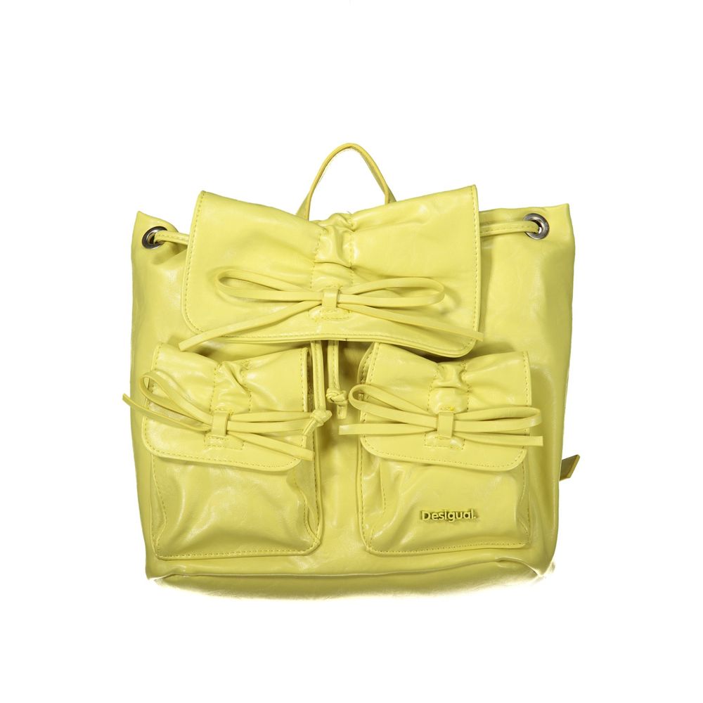 Desigual Gelber Rucksack aus Polyethylen