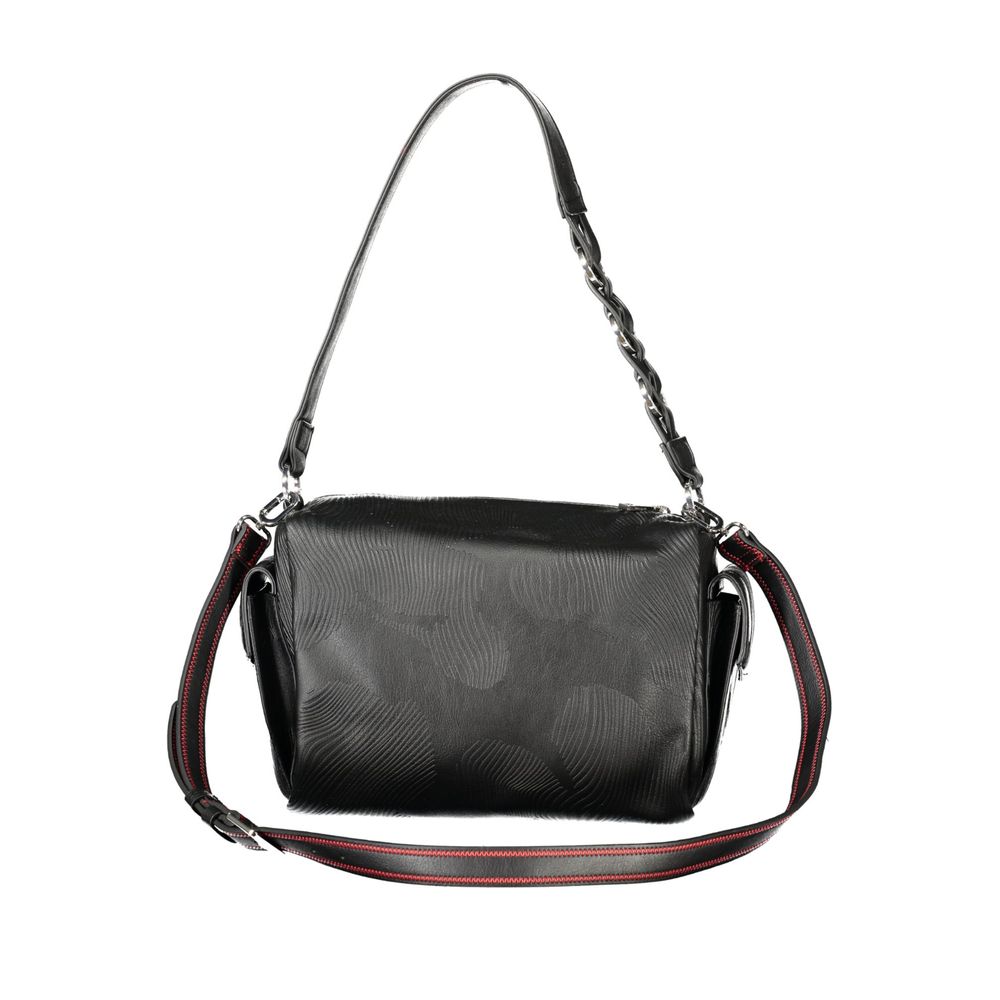 Desigual Schwarze Damen-Handtasche aus Polyurethan