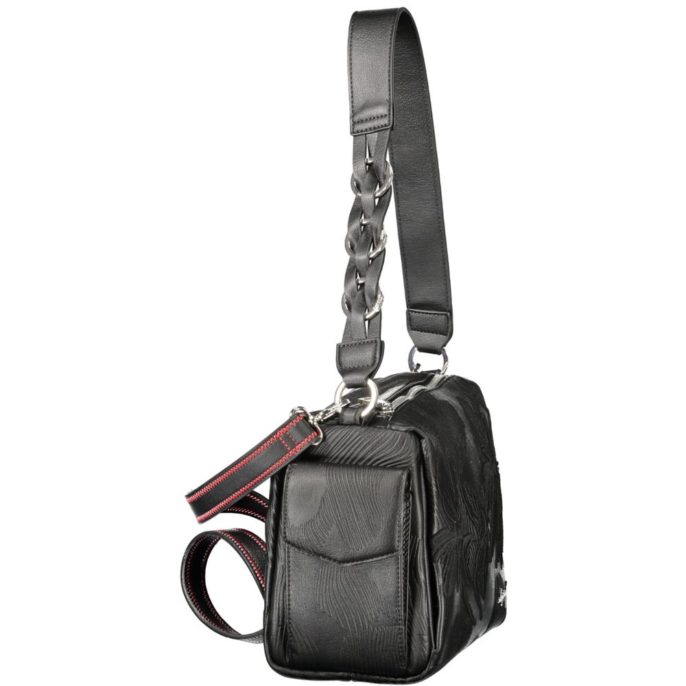 Desigual Schwarze Damen-Handtasche aus Polyurethan