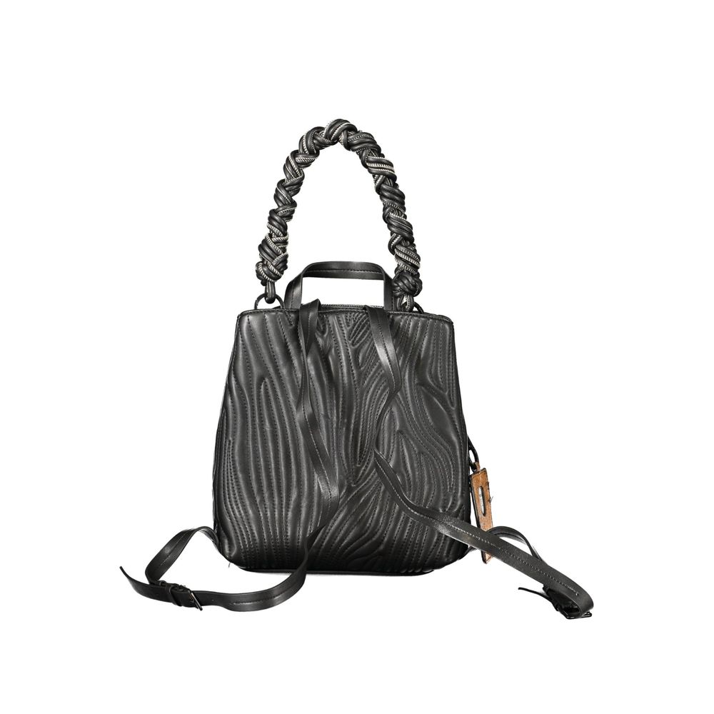 Desigual Schwarzer Mini-Rucksack aus Polyurethan für Damen