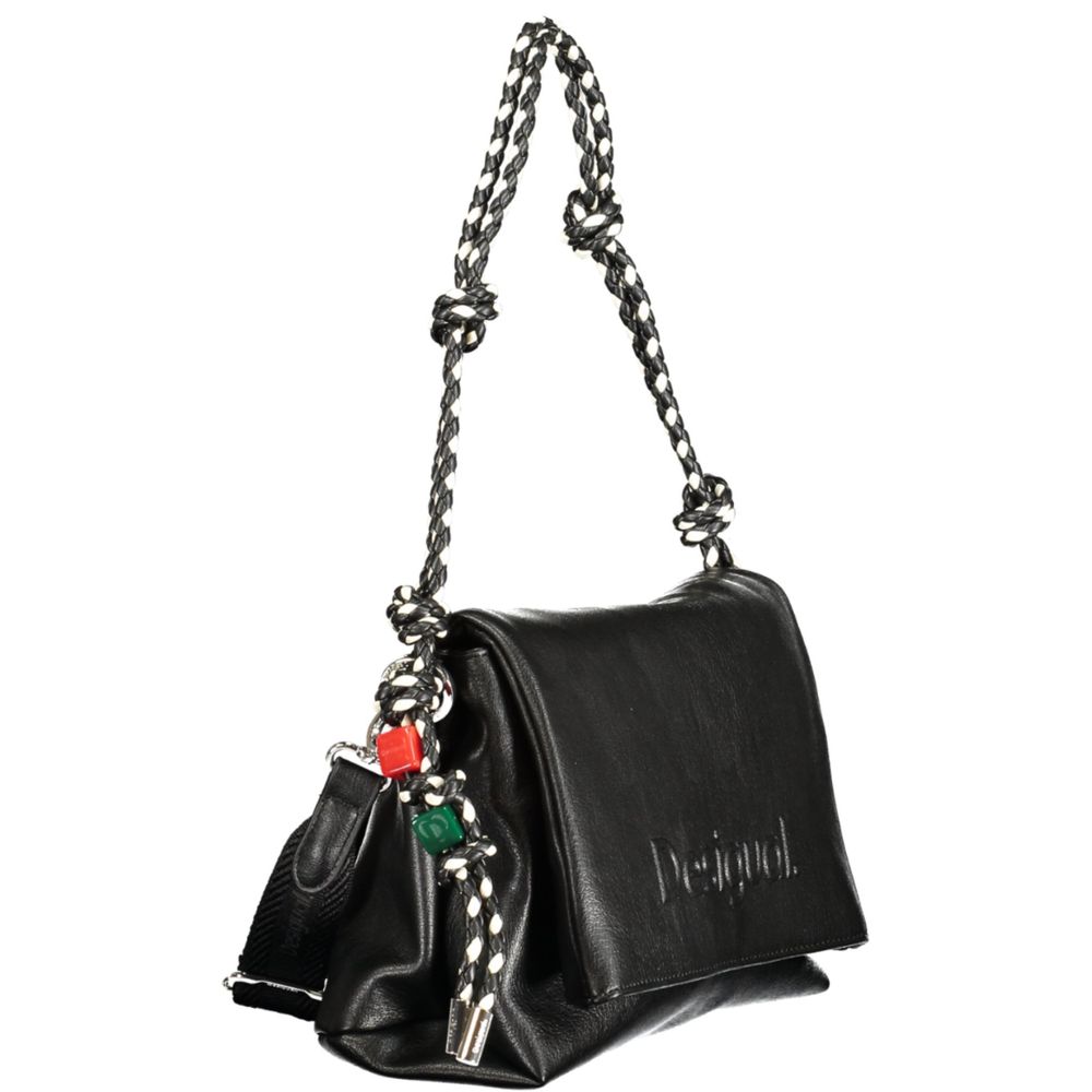Desigual Schwarze Damen-Handtasche aus Polyurethan