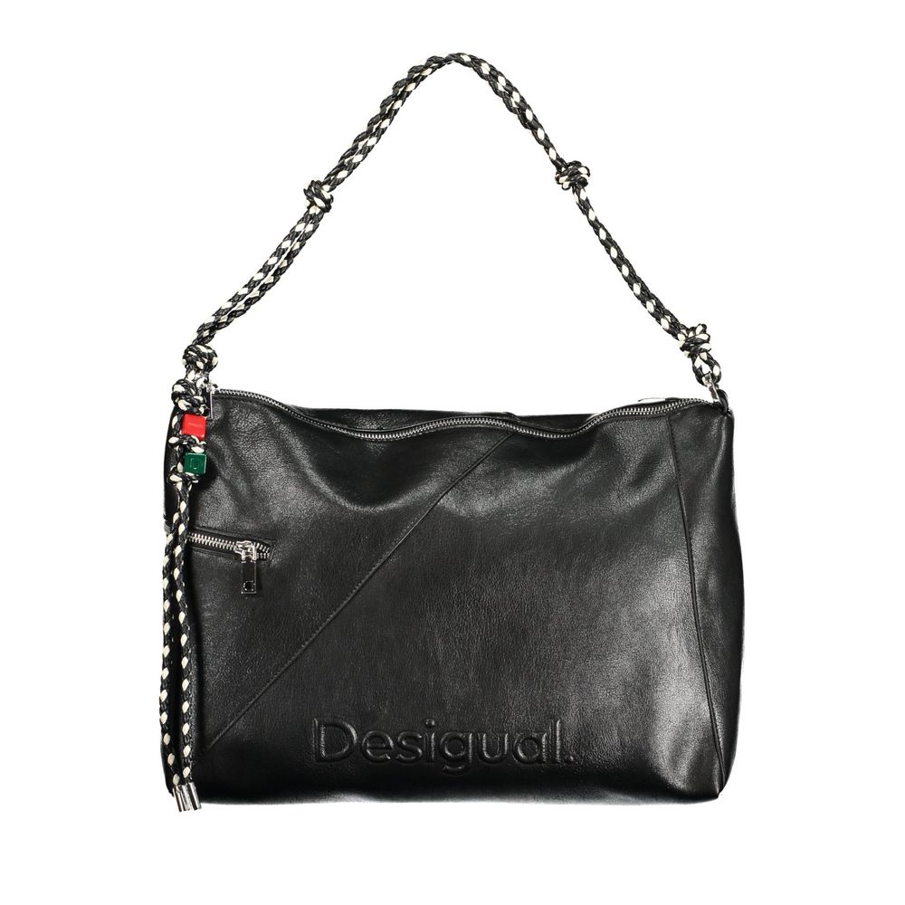 Desigual Schwarze Damen-Handtasche aus Polyurethan