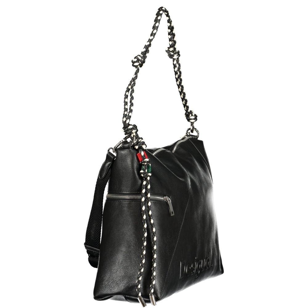 Desigual Schwarze Damen-Handtasche aus Polyurethan