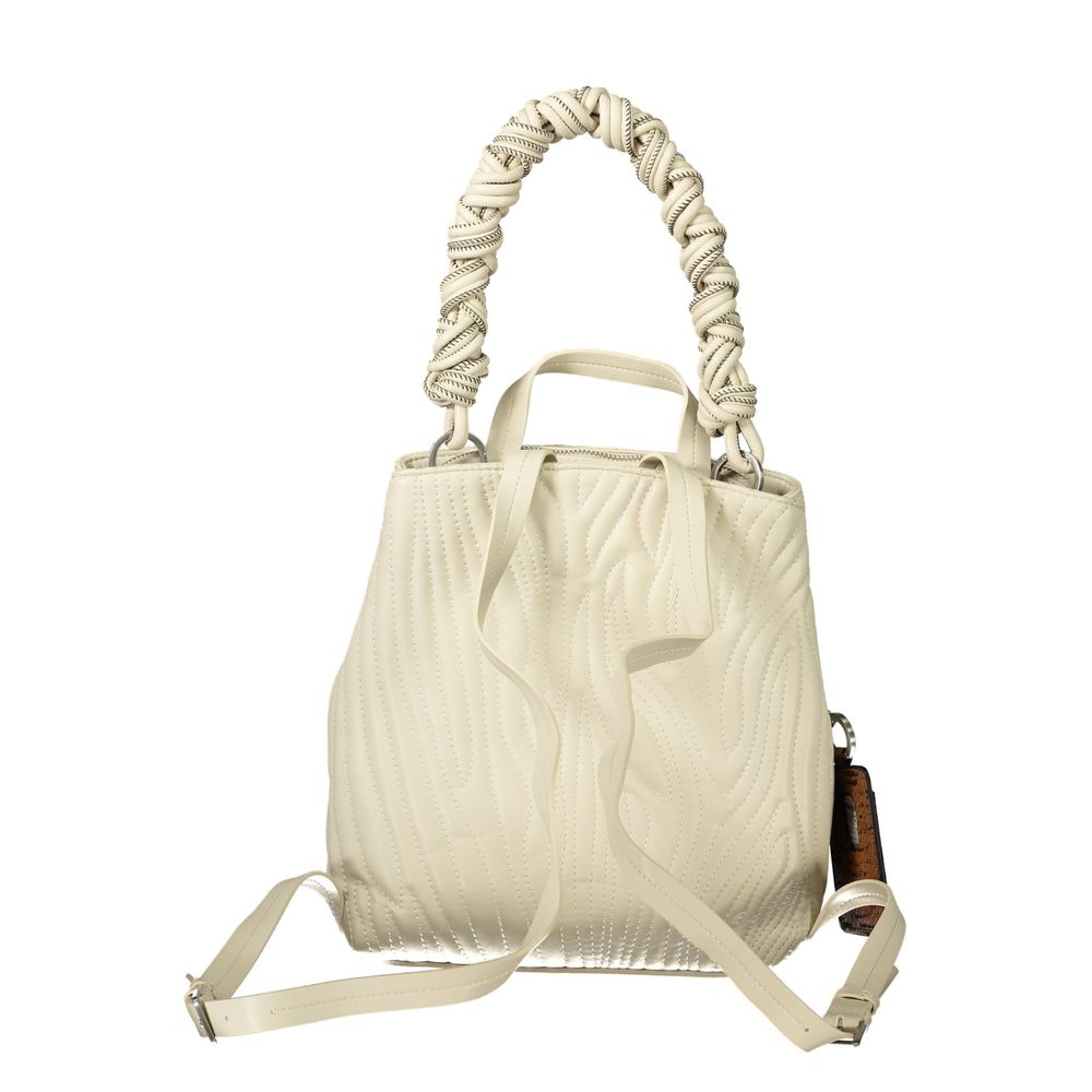 Desigual Weißer Rucksack aus Polyurethan für Damen