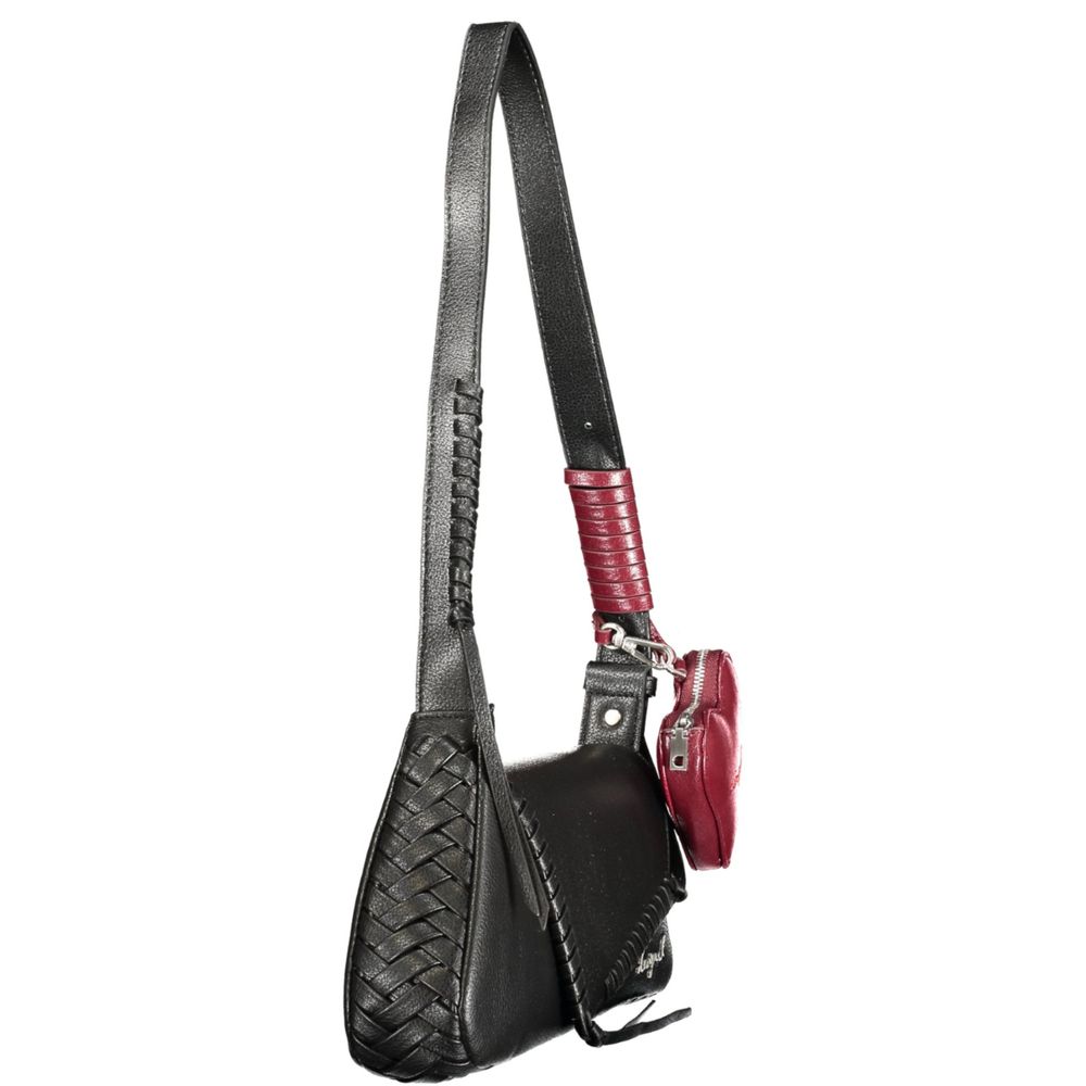 Desigual Schwarze Damen-Handtasche aus Polyurethan