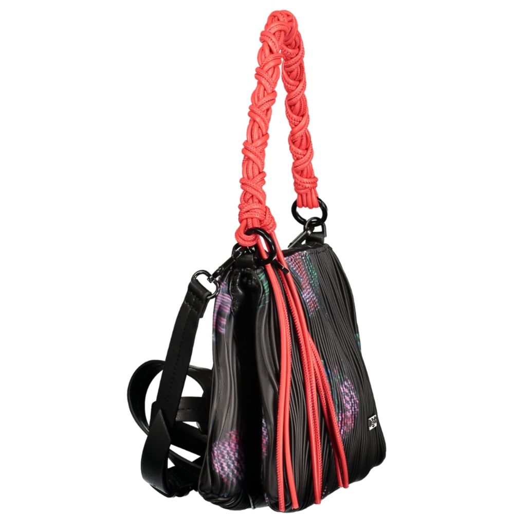 Desigual Schwarze Handtasche aus Polyethylen