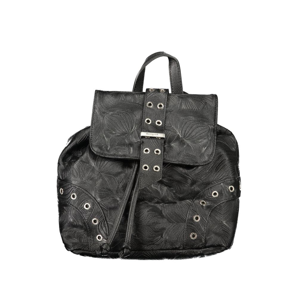 Desigual Schwarzer Rucksack aus Polyurethan für Damen