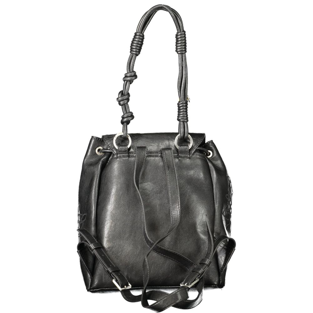 Desigual Schwarzer Mini-Rucksack aus Polyurethan für Damen
