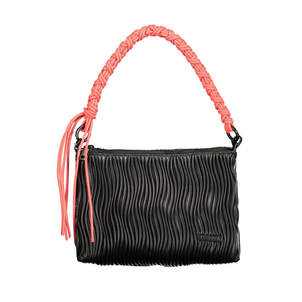 Desigual Schwarze Handtasche aus Polyethylen