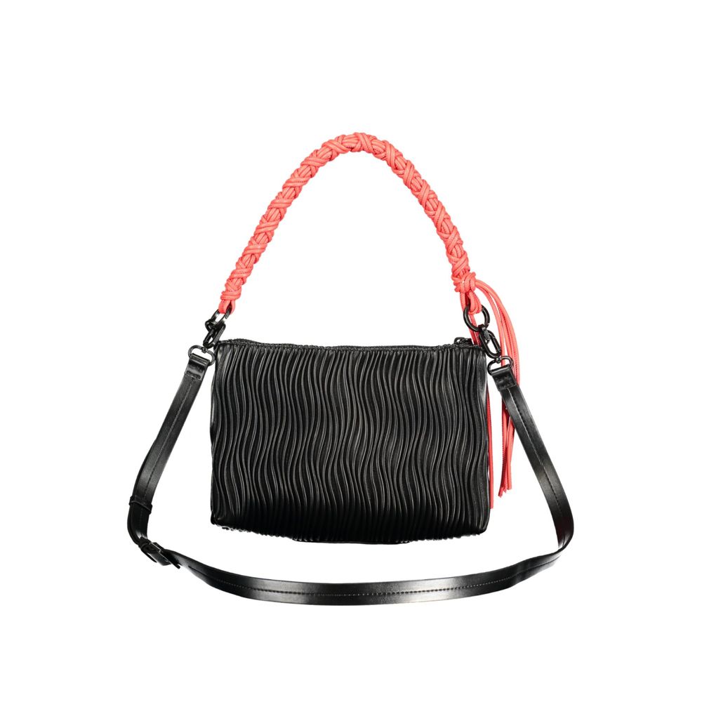 Desigual Schwarze Handtasche aus Polyethylen