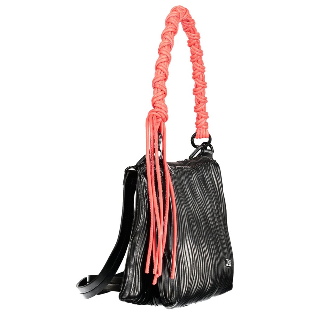 Desigual Schwarze Handtasche aus Polyethylen