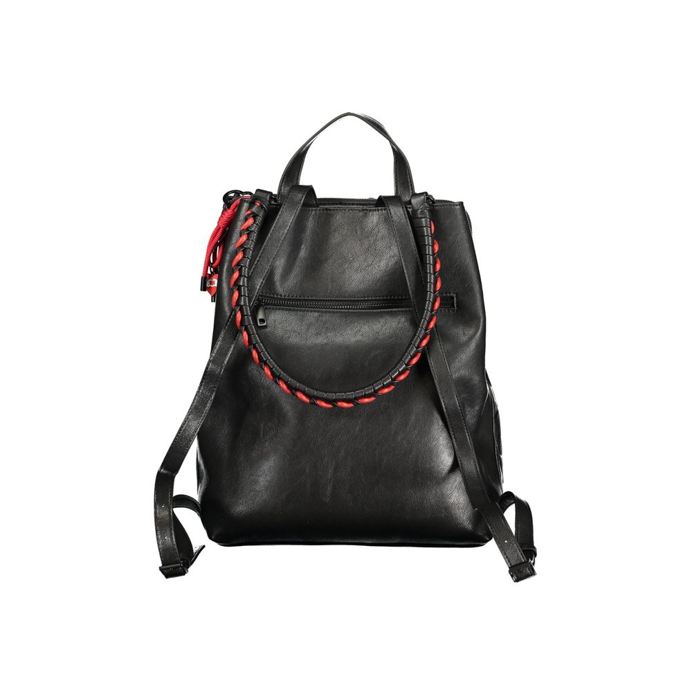 Desigual Schwarzer Rucksack aus Polyurethan für Damen