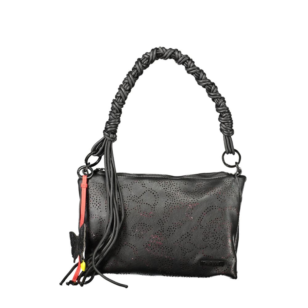 Desigual Schwarze Damen-Handtasche aus Polyurethan
