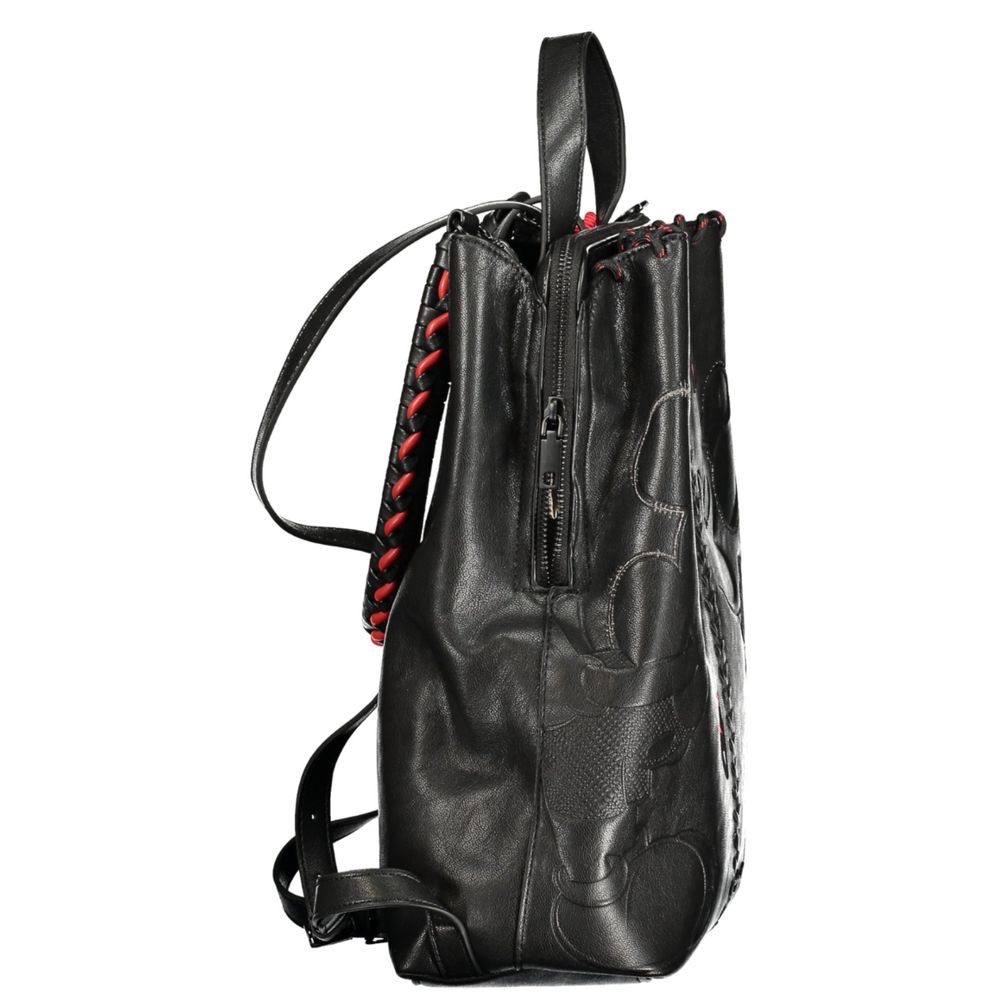Desigual Schwarzer Rucksack aus Polyurethan für Damen