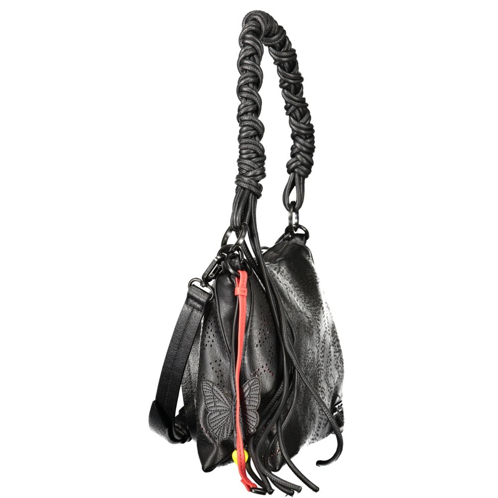 Desigual Schwarze Damen-Handtasche aus Polyurethan