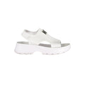 Laura Biagiotti Weiße Plateau-Sandalen aus Polyester