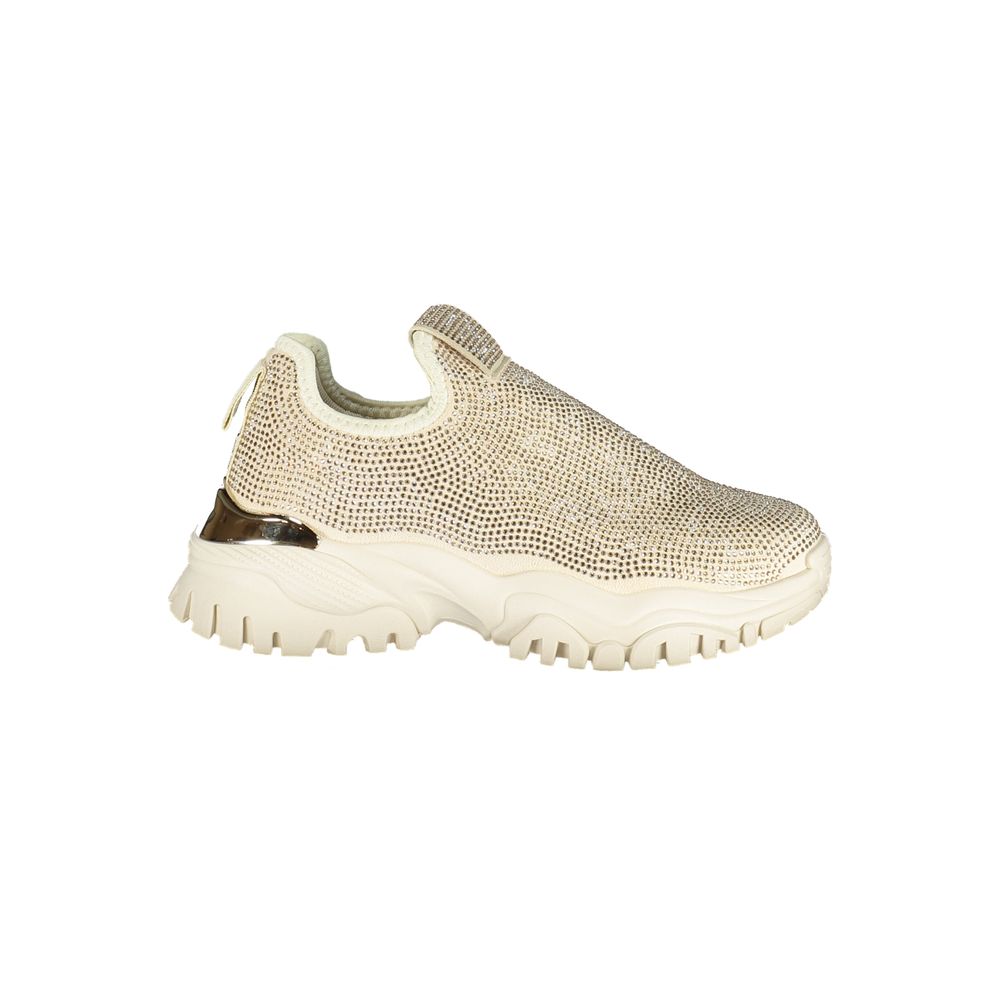 Laura Biagiotti Women's Beige Polyurethane Sneakers