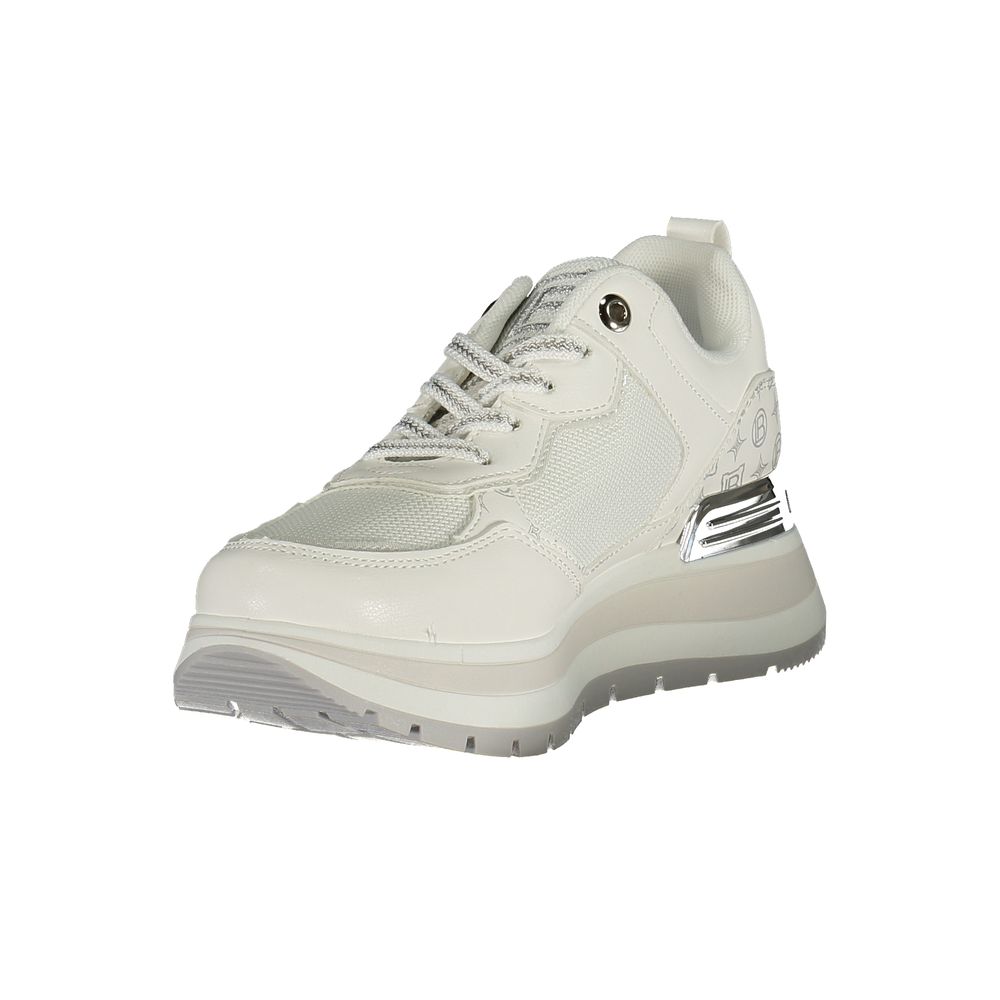 Laura Biagiotti Women's White Polyurethane Sneakers