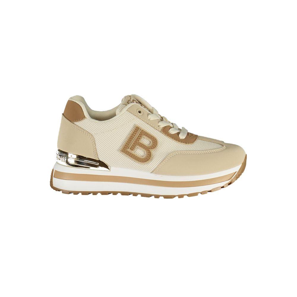 Laura Biagiotti Women's Beige Polyurethane Sneakers