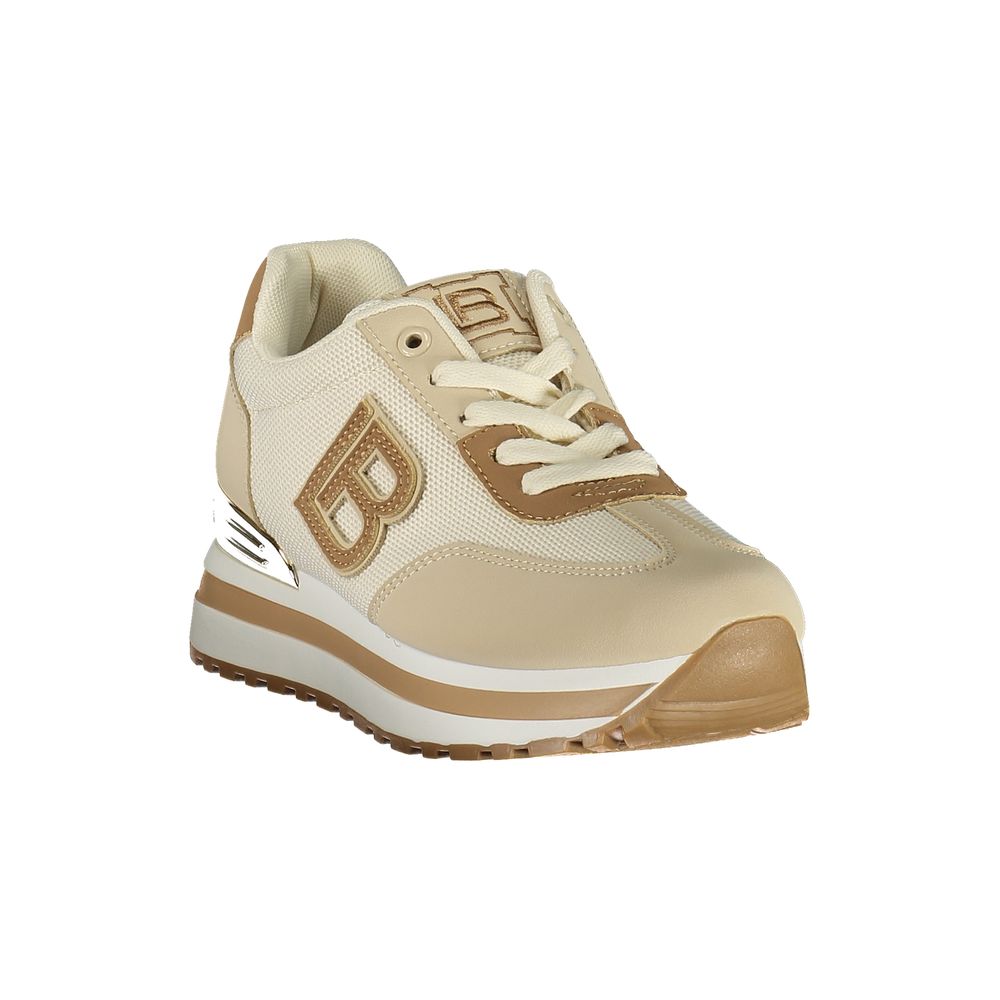 Laura Biagiotti Women's Beige Polyurethane Sneakers