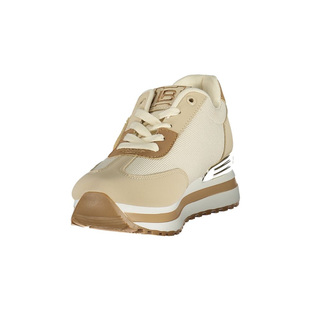 Laura Biagiotti Women's Beige Polyurethane Sneakers