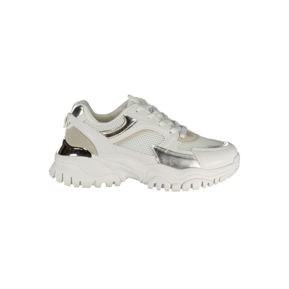 Laura Biagiotti Women's White Polyurethane Sneakers