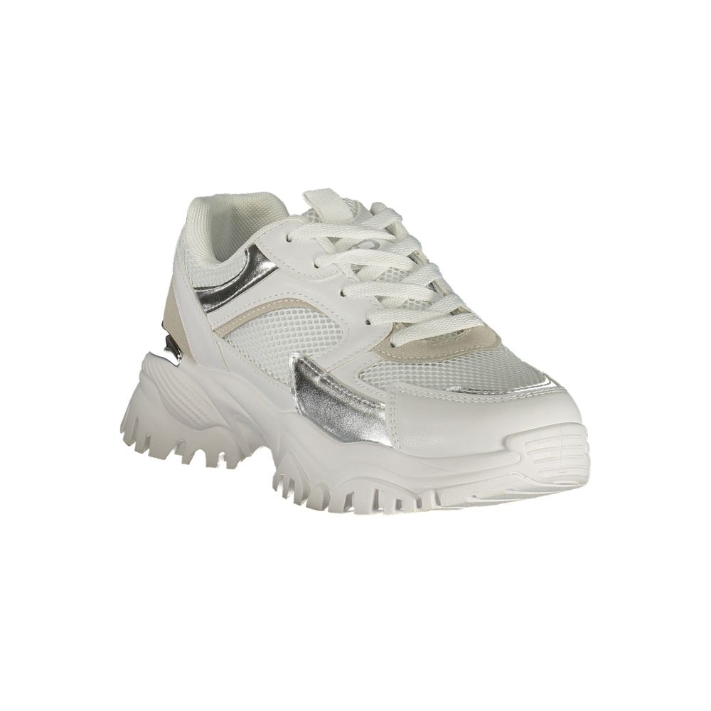 Laura Biagiotti Women's White Polyurethane Sneakers
