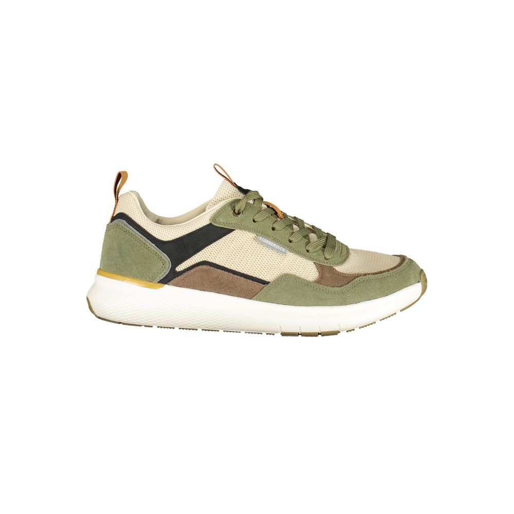 Lumberjack Green Polyurethane Men's Sneakers