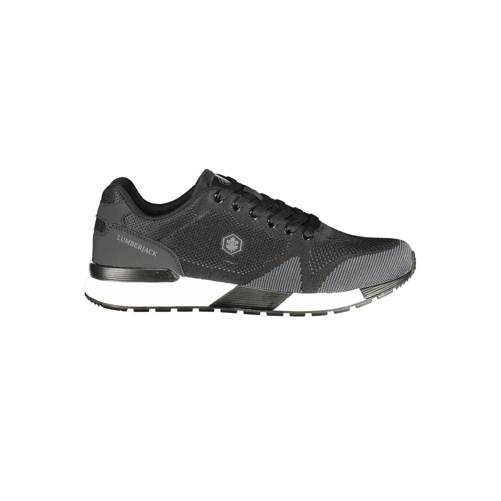 Lumberjack Schwarzer Herren-Sneaker aus Polyester