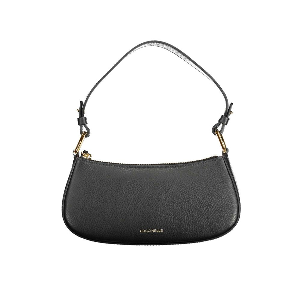 Coccinelle Schwarze Leder Damentasche