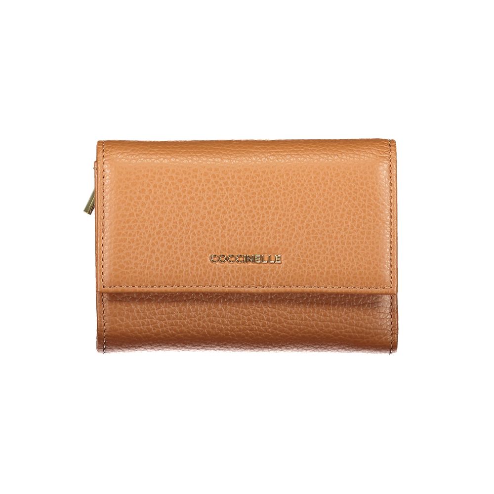 Coccinelle Marrone Leder Damen Geldbörse