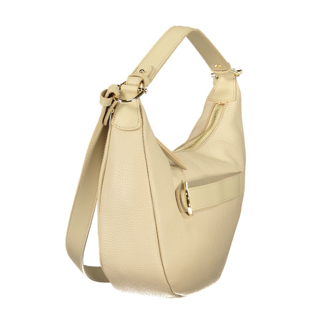 Coccinelle Damen-Handtasche aus beigem Leder