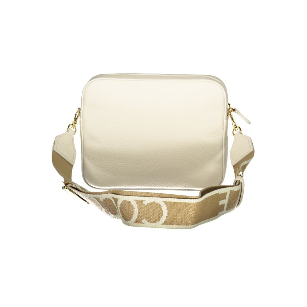 Coccinelle Weiße Lederhandtasche